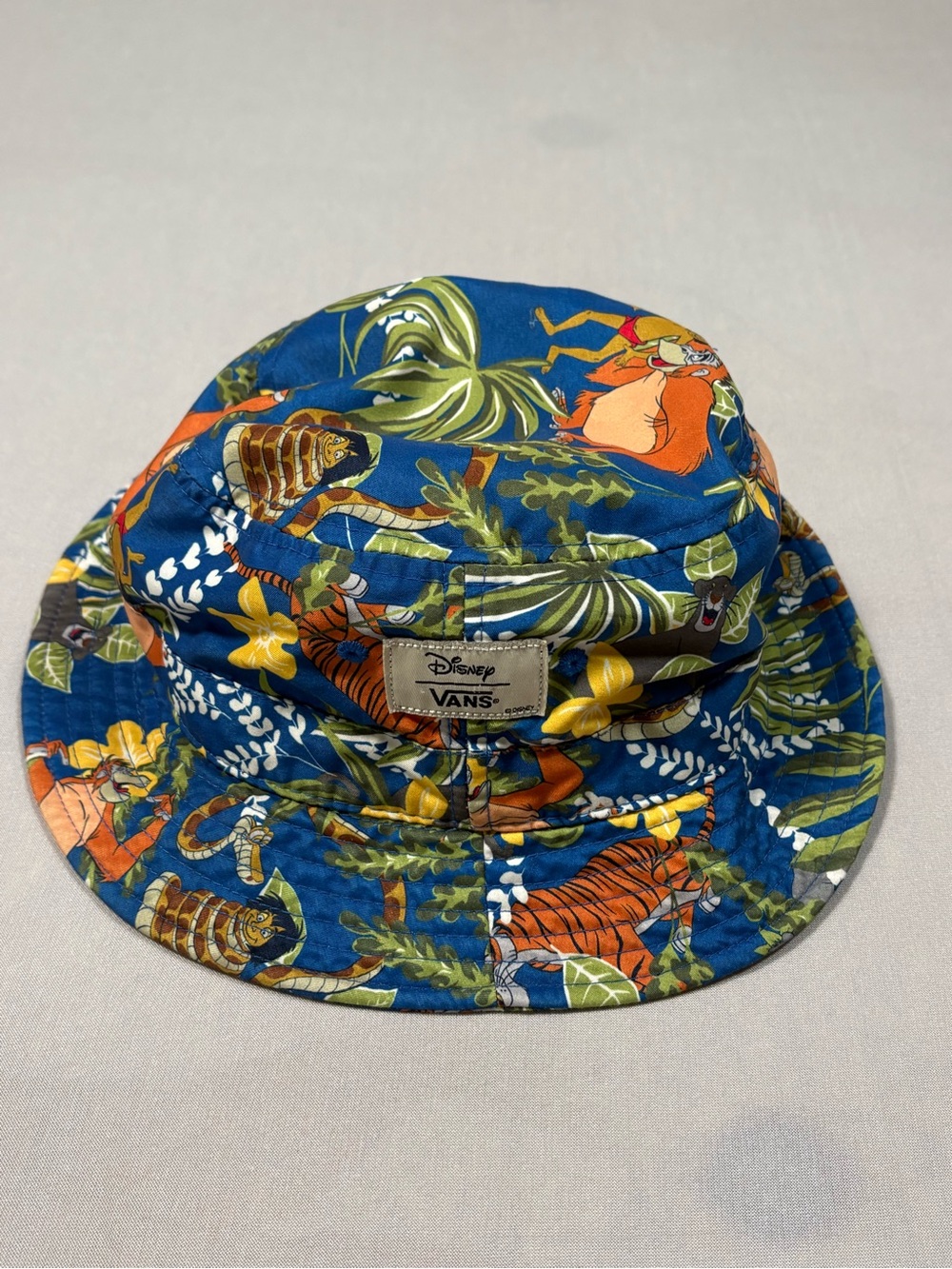 Vans Disney Jungle Book Bucket Hat Mowgli Baloo Shere Khan Tropical Skate Cap